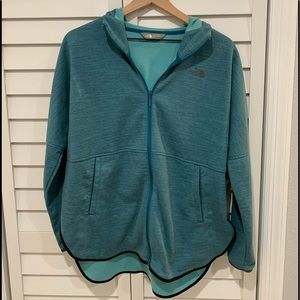 The North Face hooded zippered pullover size med
